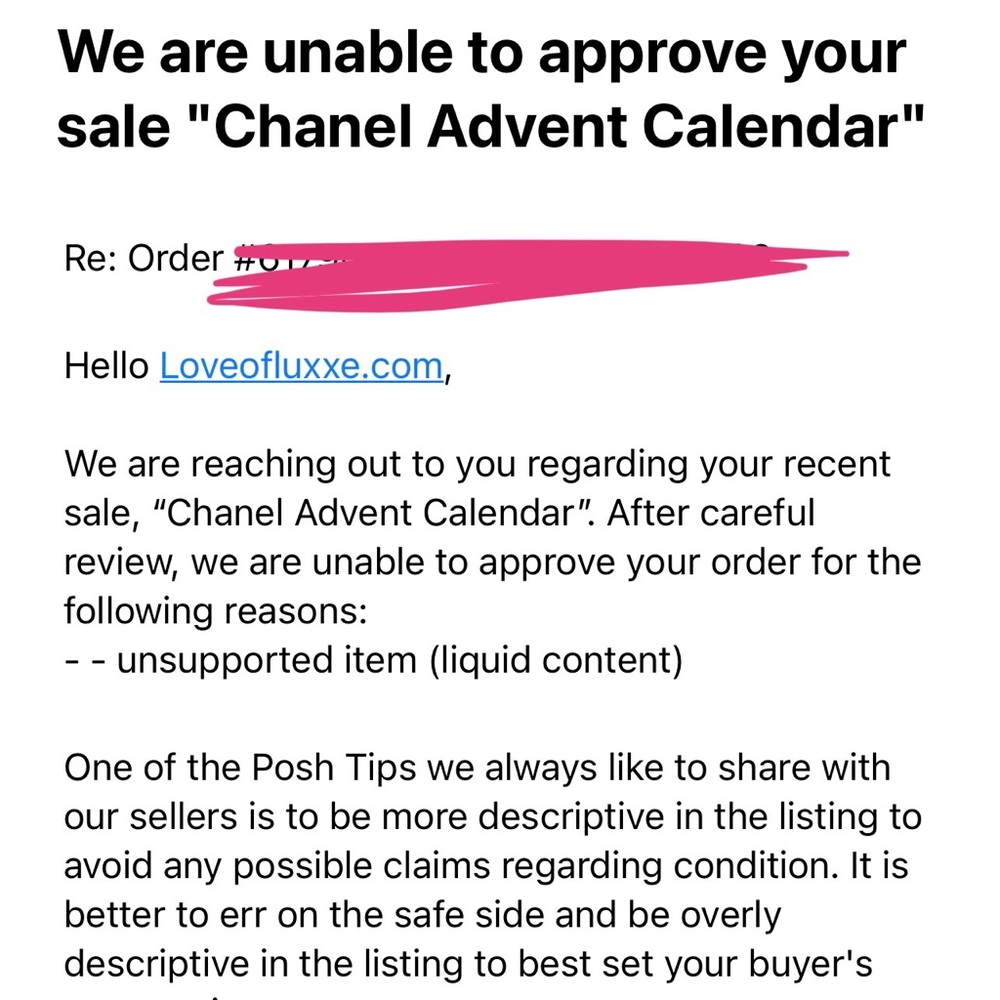 DONT SELL CHANEL ADVENT CALENDAR